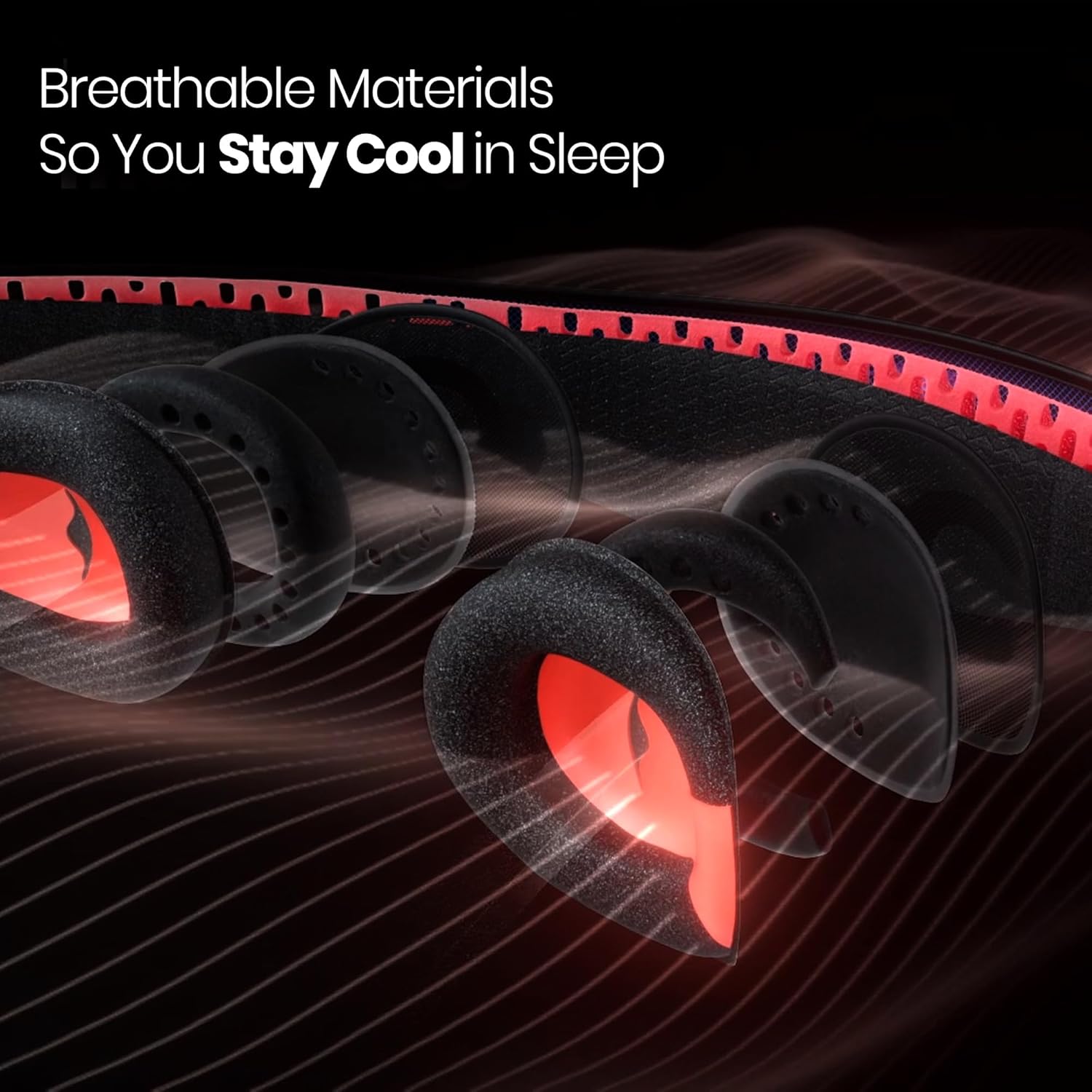 Manta Pro Sleep Mask - 100% Light Blocking Sleep Mask for Side Sleepers, Breathable and Comfortable, Spacious & Zero Pressure for Long Lashes, Perfect for Sleep/Travel/Nap/Shift Work - Image 4